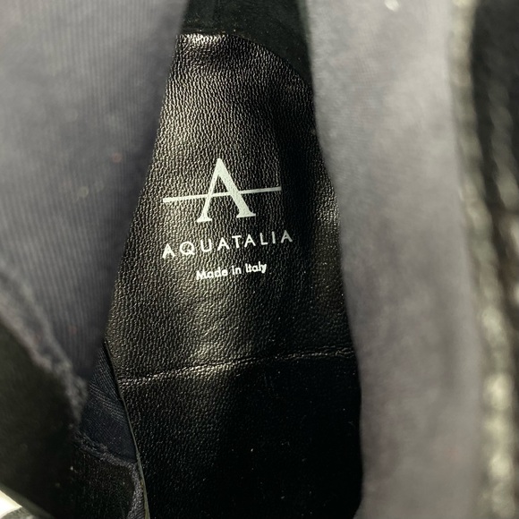 Aquatalia Faria Leopard Print Weatherproof Genuine Calf Hair Ankle Booties - Picture 13 of 14